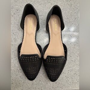 Black Laser-Cut Flats by Issac Mizrahi